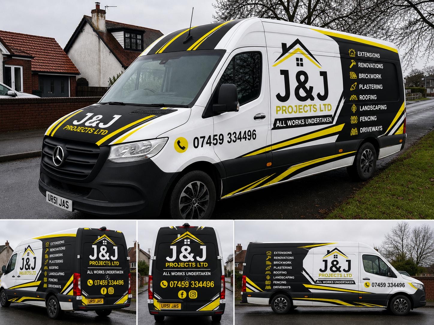 J&J Projects van branding